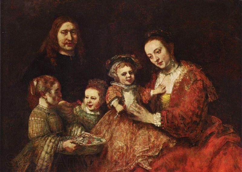 Rembrandt Peale Familienportrat Norge oil painting art